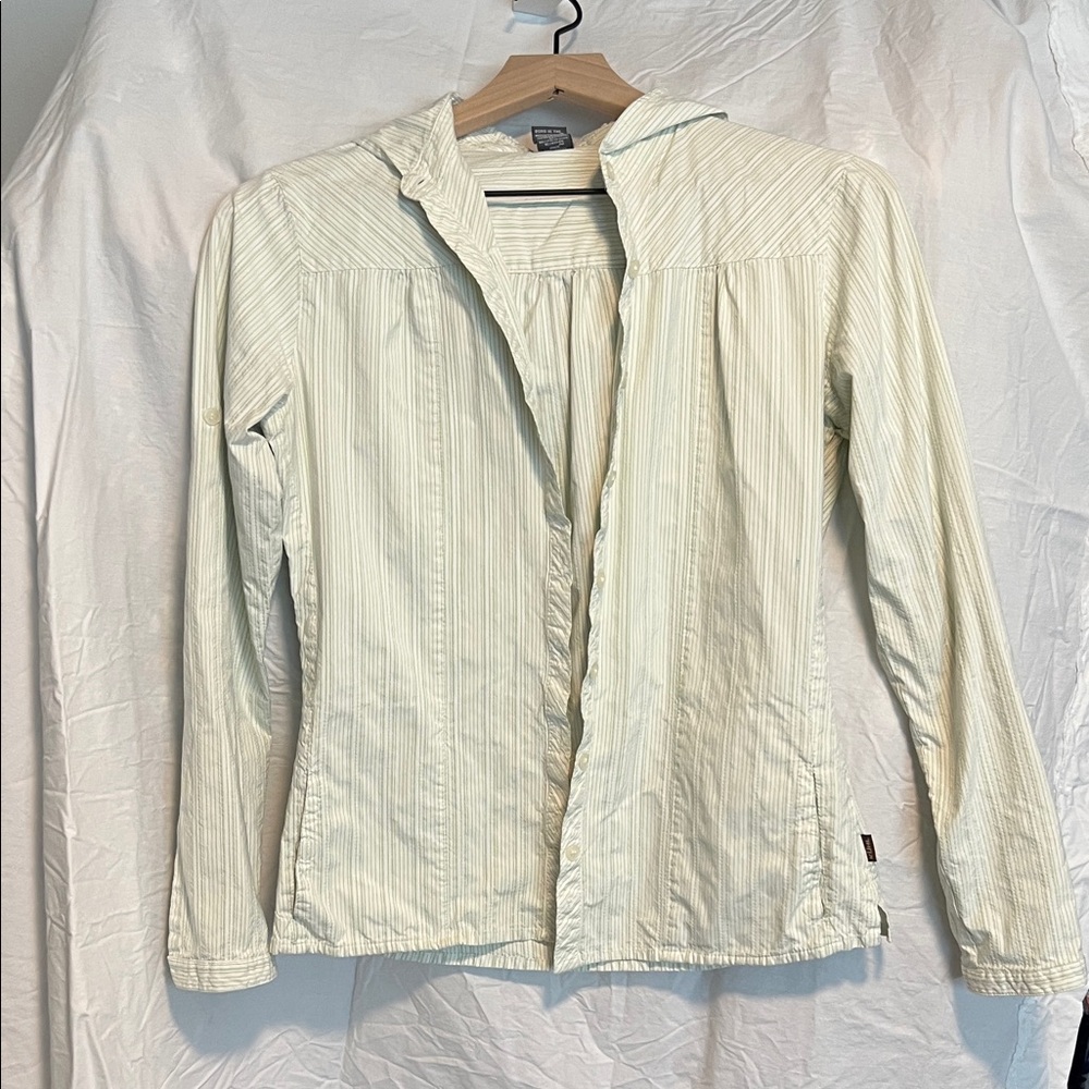 Kuhl Women's Striped Cream Utility Jacket